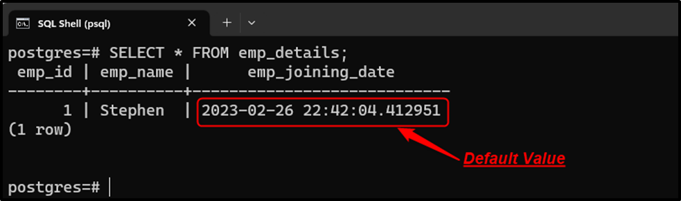 How To Set A Timestamp As Default Column Value In Postgresql Commandprompt Inc