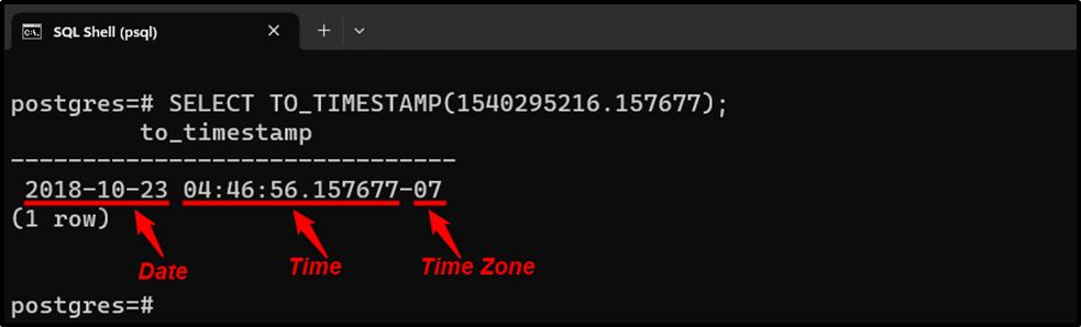How To Convert A Unix Timestamp To A Date Or Time Value In PostgreSQL 