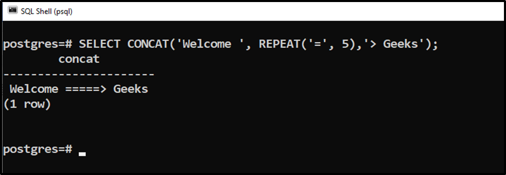 How To Use Repeat() Function In Postgresql - Commandprompt Inc.